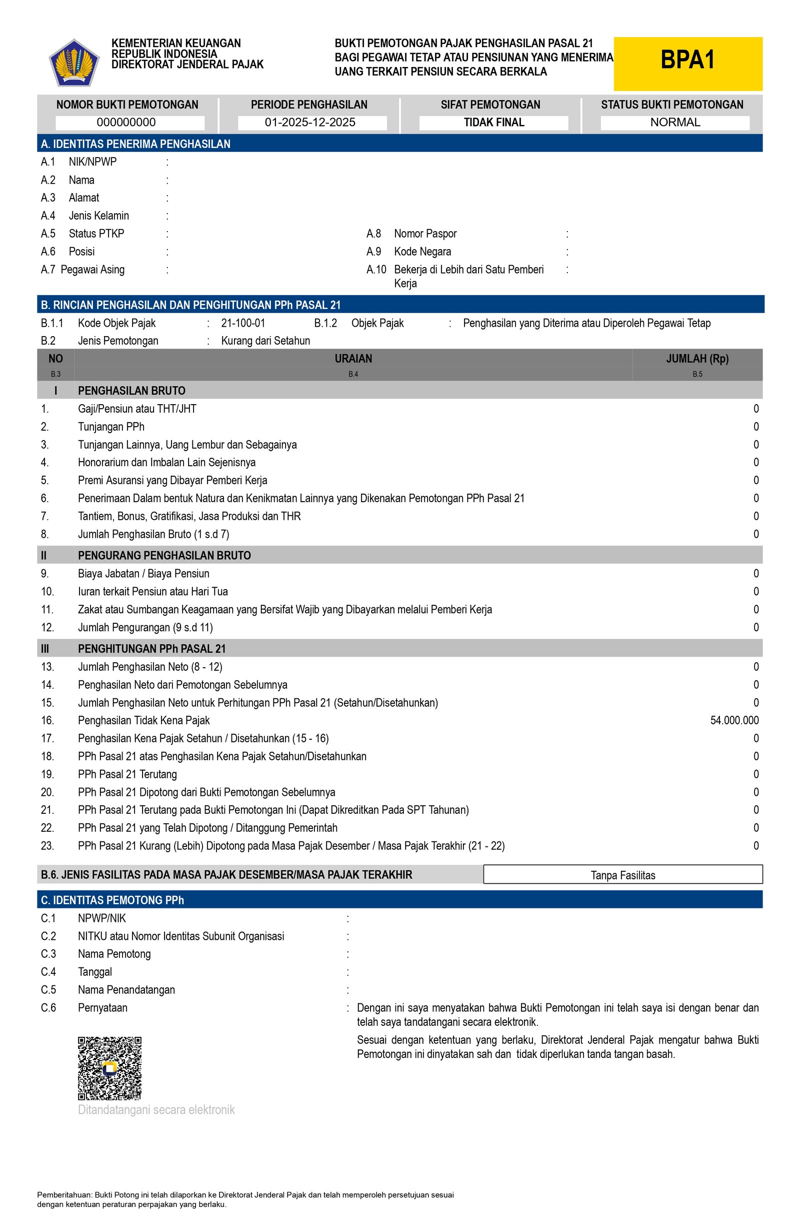 Bukti Potong Coretax